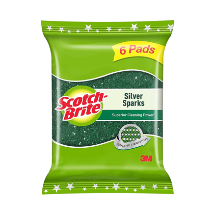 Scotch Brite Scrub Pad Silver Sparks